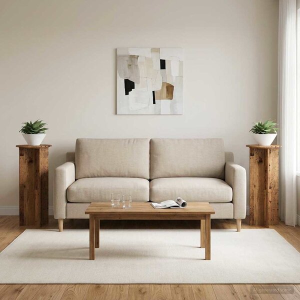 Stojak na rośliny 2 pcs Stare drewno Ø40 x 100 cm
