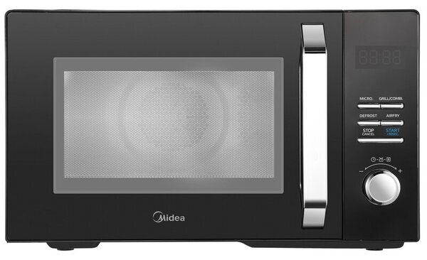 Kuchenka mikrofalowa MIDEA MAC23XF 800W średnica 27 cm pojemność 23L Grill Inverterquattro Czarny
