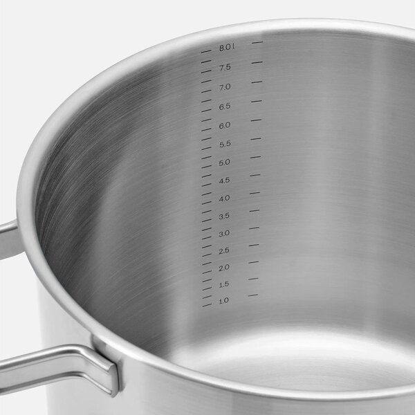 Garnek ze stali nierdzewnej z pokrywką 8 l Lucca 4.0 – FABINI