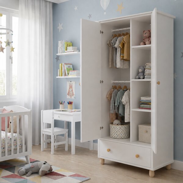 Szafa boho dla dziecka SIMPLE - Biała