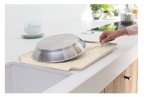 Beżowy metalowy ociekacz 49x38,5 cm – Brabantia