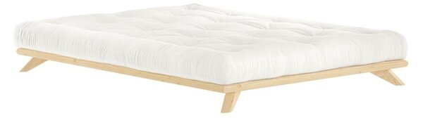 Łóżko dwuosobowe z drewna sosnowego ze stelażem 180x200 cm Senza – Karup Design