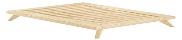 Łóżko dwuosobowe z drewna sosnowego ze stelażem 180x200 cm Senza – Karup Design