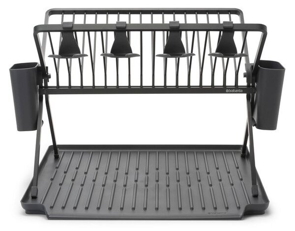 Ciemnozielony metalowy ociekacz dwupiętowy 42x51 cm – Brabantia