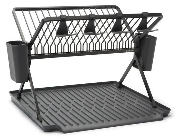 Ciemnozielony metalowy ociekacz dwupiętowy 42x51 cm – Brabantia