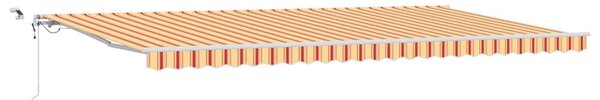 Markiza zwijana Żółty i pomarańczowy 600 × 350 cm