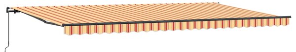 Markiza zwijana Żółty i pomarańczowy 600 × 350 cm