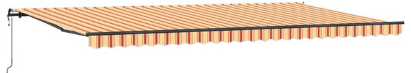 Markiza zwijana Żółty i pomarańczowy 600 × 350 cm