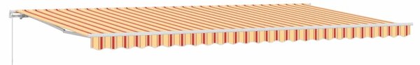 Markiza zwijana Żółty i pomarańczowy 600 × 350 cm
