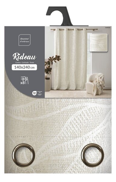 Kremowa zasłona 140x240 cm Lorenza – douceur d'intérieur