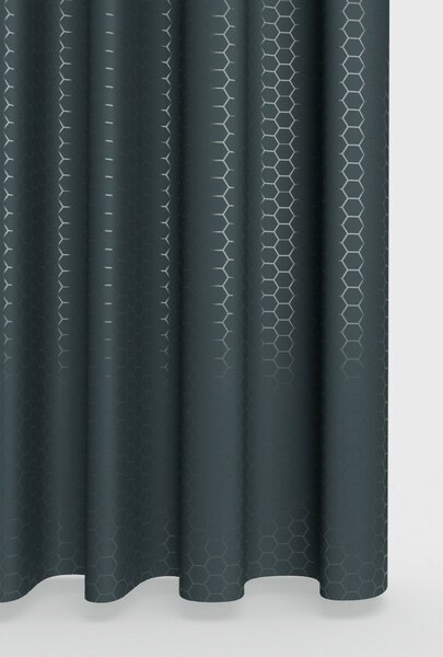Zasłona prysznicowa Plaster miodu antracyt, 180 x 180 cm