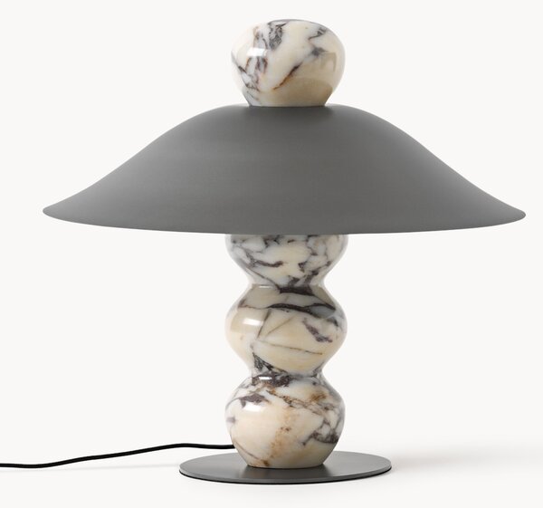 Lampa stołowa z marmuru Calacatta Viola Elaia, różne rozmiary