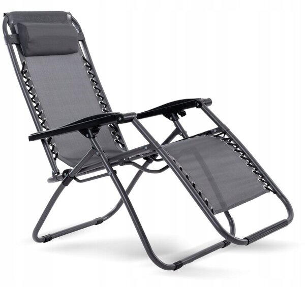 Leżak Fotel Ogrodowe Deluxe Składany Gravity Corciano