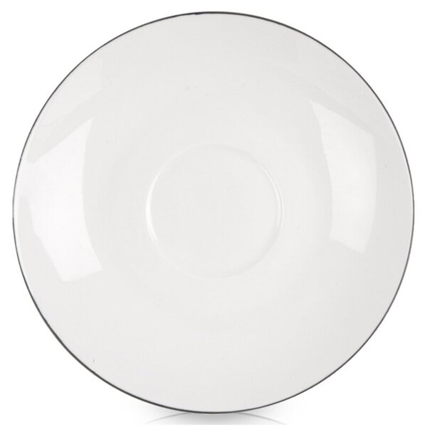 Spodek mały talerzyk porcelanowy biały DECORA 15 cm