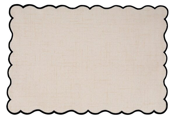 Mata stołowa z mieszanki lnu 30x43 cm Noura – Tiseco Home Studio