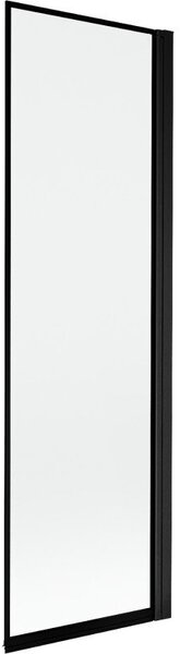Mexen Mist parawan nawannowy 1-skrzydłowy prawy 60 x 150 cm, czarna ramka, czarny - 8A9-060-001-70-70-P