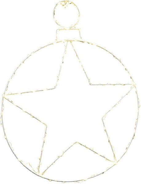 Dekoracja świetlna na okno CHRISTMAS DECORATION Gwiazda 236 LED 48 cm