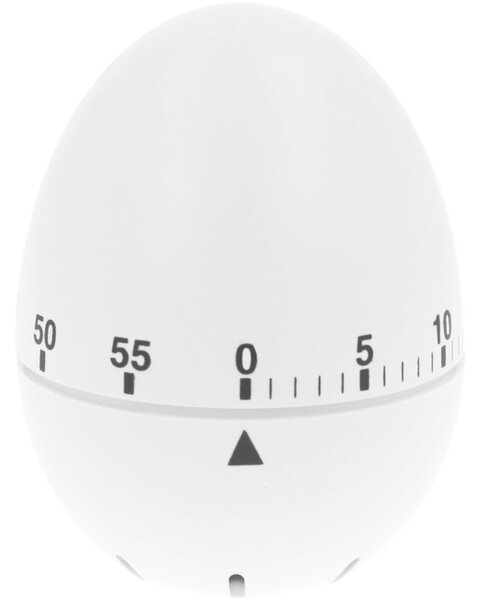 Minutnik kuchenny nakręcany biały jajko timer czasomierz 3527