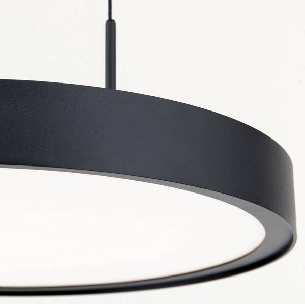 ORION Lampa wisząca Teide, możliwość ściemniania, czarny, salon / jadalnia, aluminium, nowoczesny