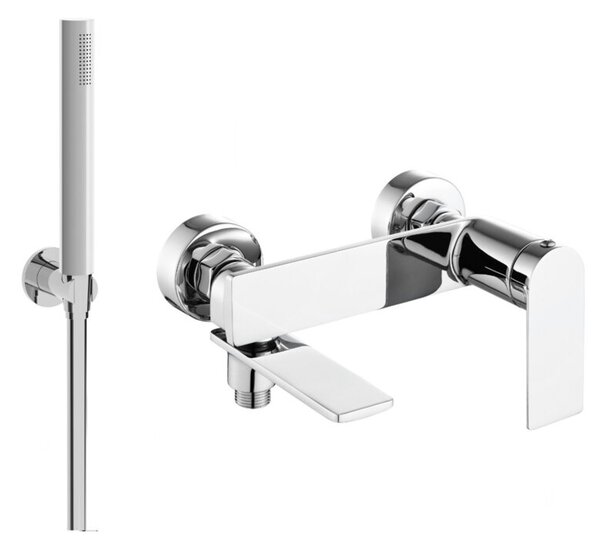 Mexen Zero R70 bateria wannowa z zestawem prysznicowym, chrom - 7113R70-00