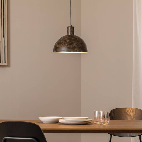 Lampa wisząca Kure Opviq, możliwość ściemniania, brązowy / rdzawy, kuchnia, metal, nowoczesny