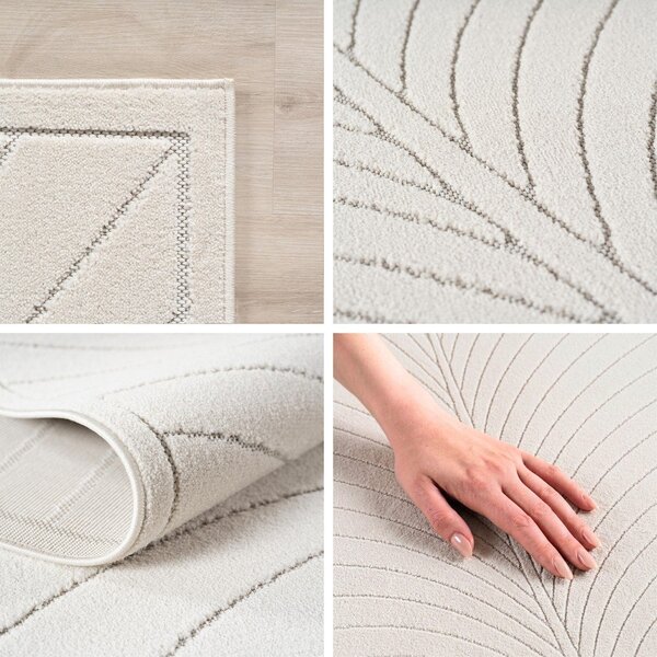 Kremowy okrągły dywan odpowiedni na zewnątrz ø 160 cm Nova 1204 – Ayyildiz Carpets