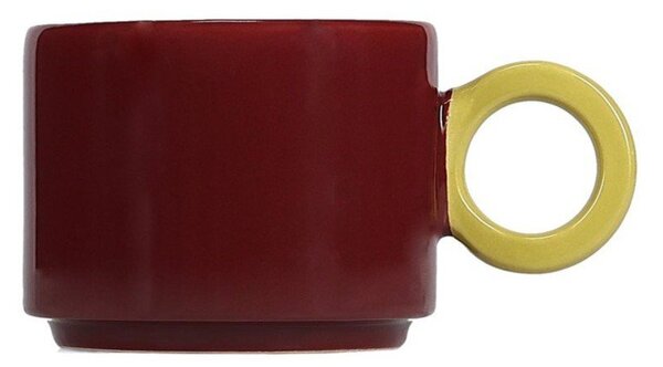 Bordowy kamionkowy kubek 280 ml Lou – ONA
