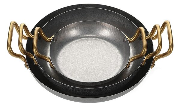 Metalowy talerz do serwowania w kolorze srebra ø 24 cm Serve – BonBistro