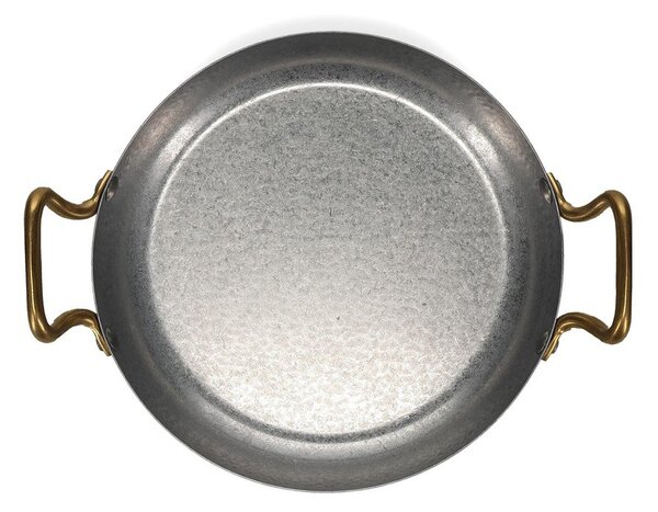 Metalowy talerz do serwowania w kolorze srebra ø 24 cm Serve – BonBistro