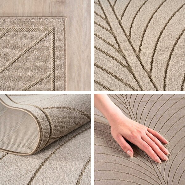 Beżowy okrągły dywan odpowiedni na zewnątrz ø 120 cm Nova 1204 – Ayyildiz Carpets