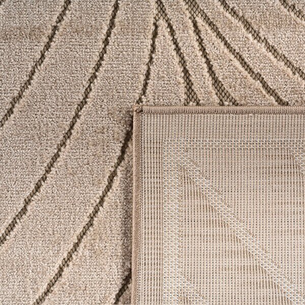 Beżowy okrągły dywan odpowiedni na zewnątrz ø 120 cm Nova 1204 – Ayyildiz Carpets