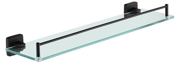 Półka łazienkowa pod lustro HYDROSAN MARGO-BL Czarny 48x4.5x13 cm