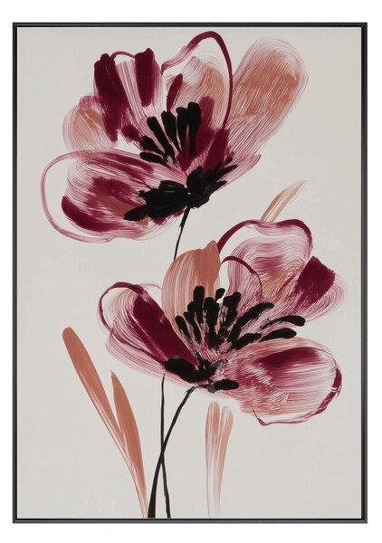 Obraz drukowany z ramą w zestawie/na płótnie 70x100 cm Burgundy Blooms – Styler