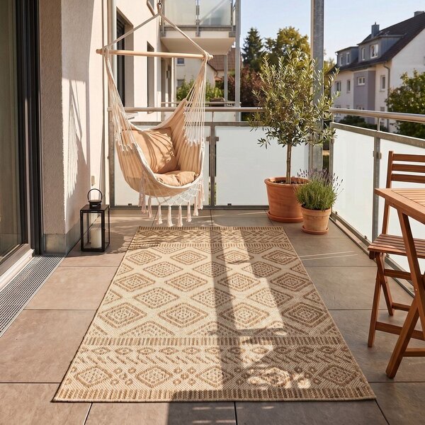 Beżowy dywan odpowiedni na zewnątrz 60x100 cm Mira 1452 – Ayyildiz Carpets