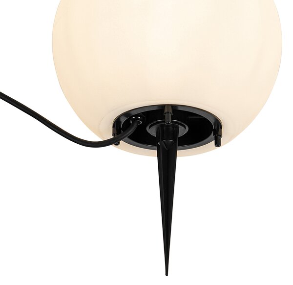Inteligentna lampa zewnętrzna biała 25 cm IP65 z WiFi A60 - Nura