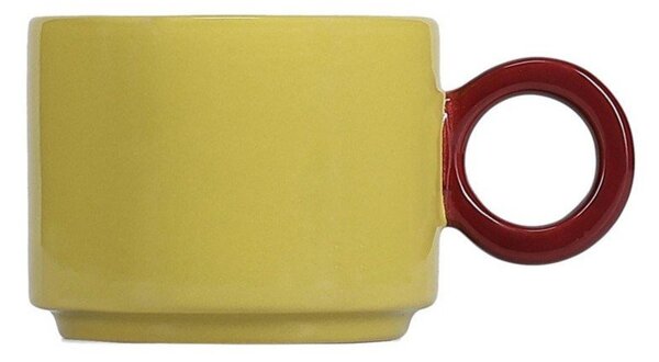 Musztardowy kamionkowy kubek 280 ml Lou – ONA