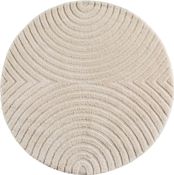 Kremowy okrągły dywan ø 200 cm Art 1122 – Ayyildiz Carpets