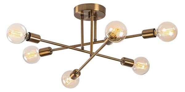 Lampa sufitowa w kolorze złota 64x64 cm Flower – Opviq lights
