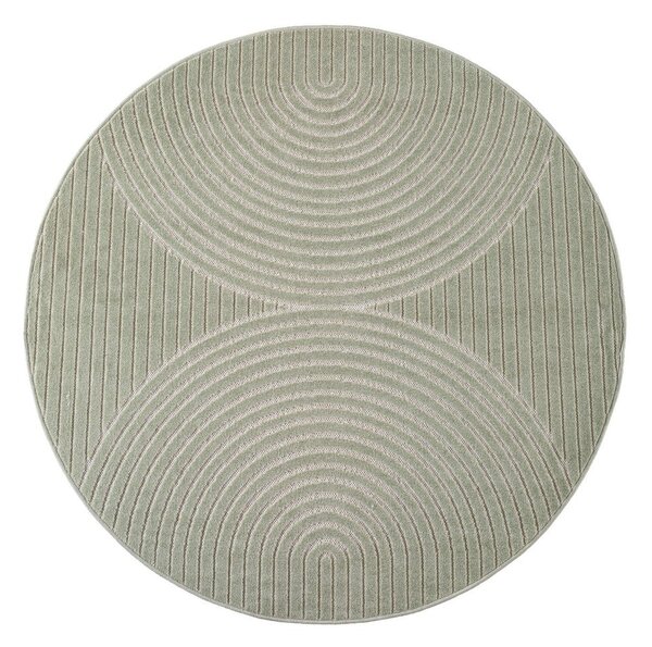 Zielony okrągły dywan odpowiedni na zewnątrz ø 80 cm Nova 1201 – Ayyildiz Carpets