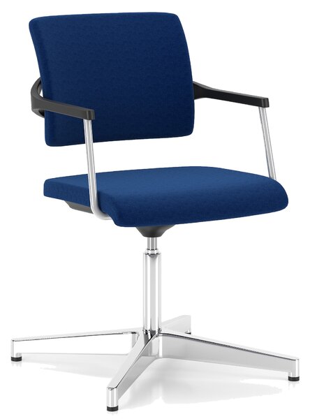 Obrotowe krzesło konferencyjne na stopkach 2ME-BL ST53-POL ARM-CR