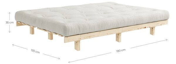 Sofa rozkładana Karup Design Lean Raw Linen
