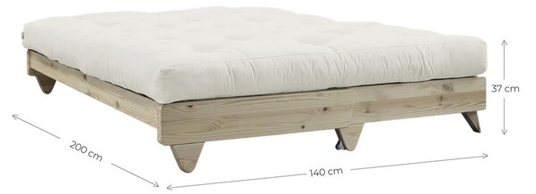 Sofa rozkładana z jasnobeżowym pokryciem Karup Design Fresh Natural