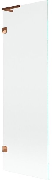Mexen Lunar L parawan nawannowy 1-skrzydłowy 60 x 150 cm, transparent, różowe złoto - 897L-060-000-60-00