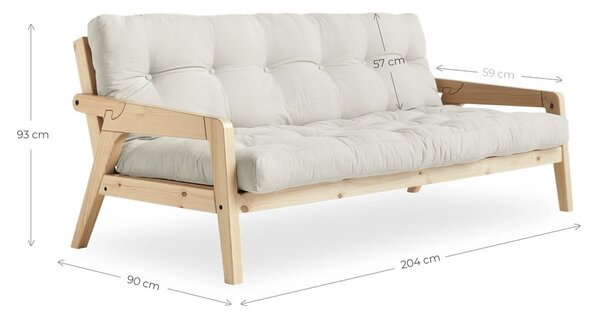 Wielofunkcyjna sofa Karup Design Grab Natural Clear/Dark Grey