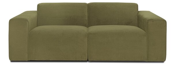 Zielona sztruksowa sofa modułowa Scandic Sting