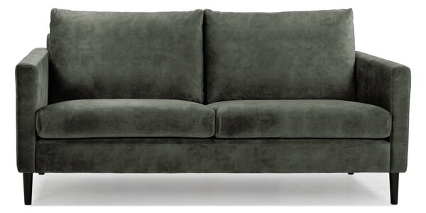Zielono=szara sofa z aksamitnym obiciem Scandic Adagio, szer. 153 cm