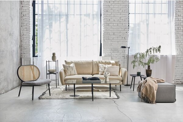 Jasnoszara sofa Cosmopolitan Design Vienna, 200 cm