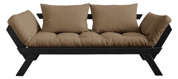 Sofa rozkładana z brązowym pokryciem Karup Design Bebop Black/Mocca
