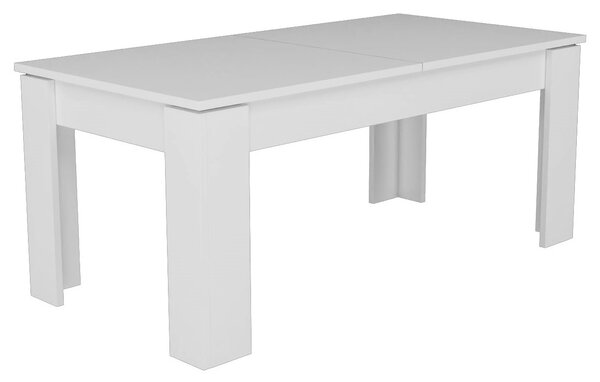 Biały minimalistyczny rozkładany stół - Akon