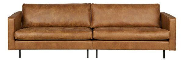 Brązowa sofa z imitacji skóry 277 cm Rodeo – WOOOD